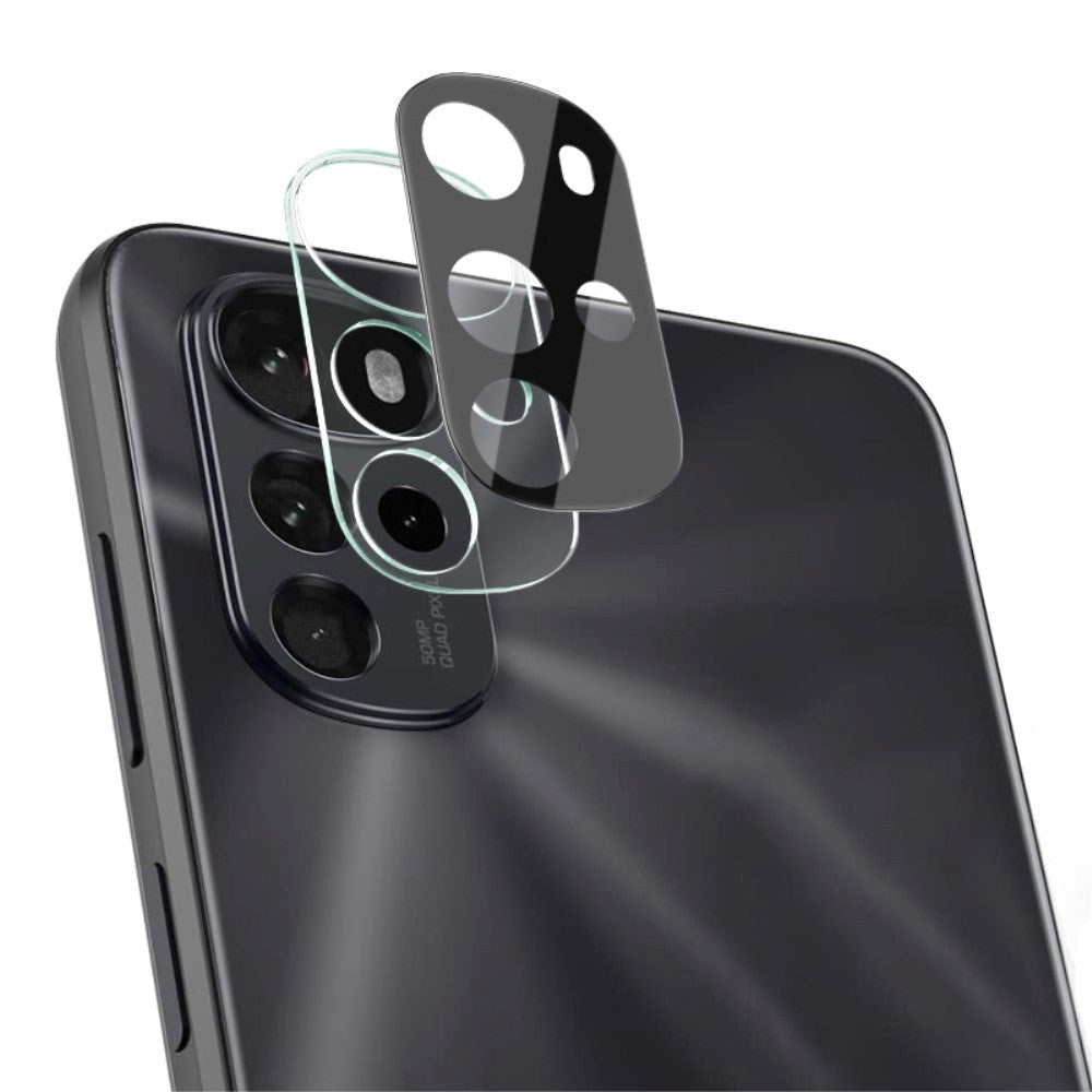 Motorola Moto G22 IMAK Beskyttelsesglas til Kameralinse - Sort Ramme