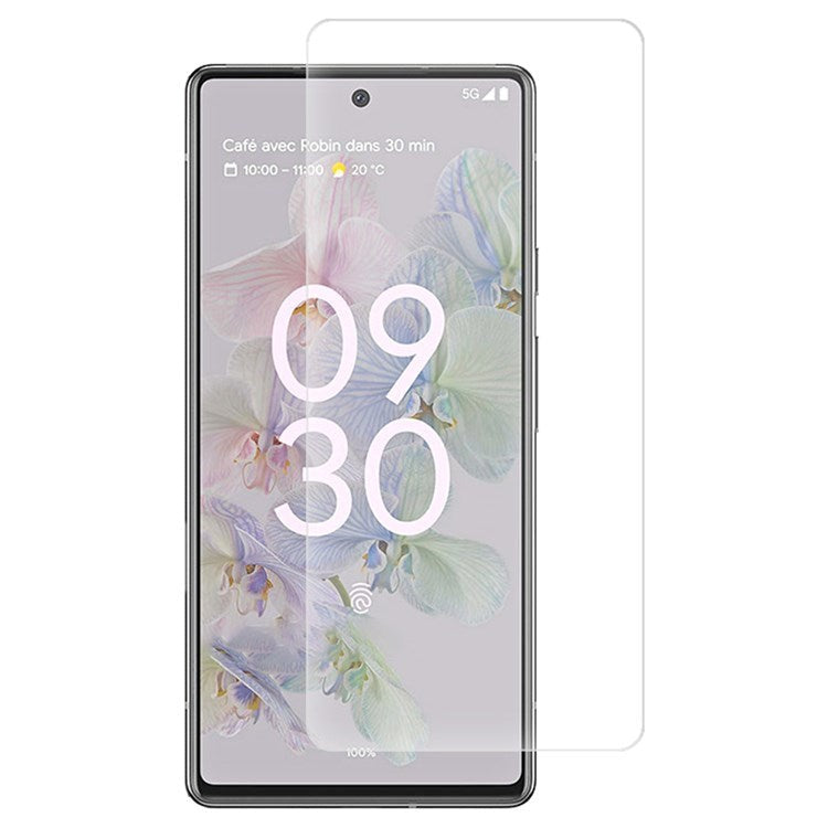 Google Pixel 6A - Hærdet Glas - Skærmbeskyttelse - Gennemsigtig