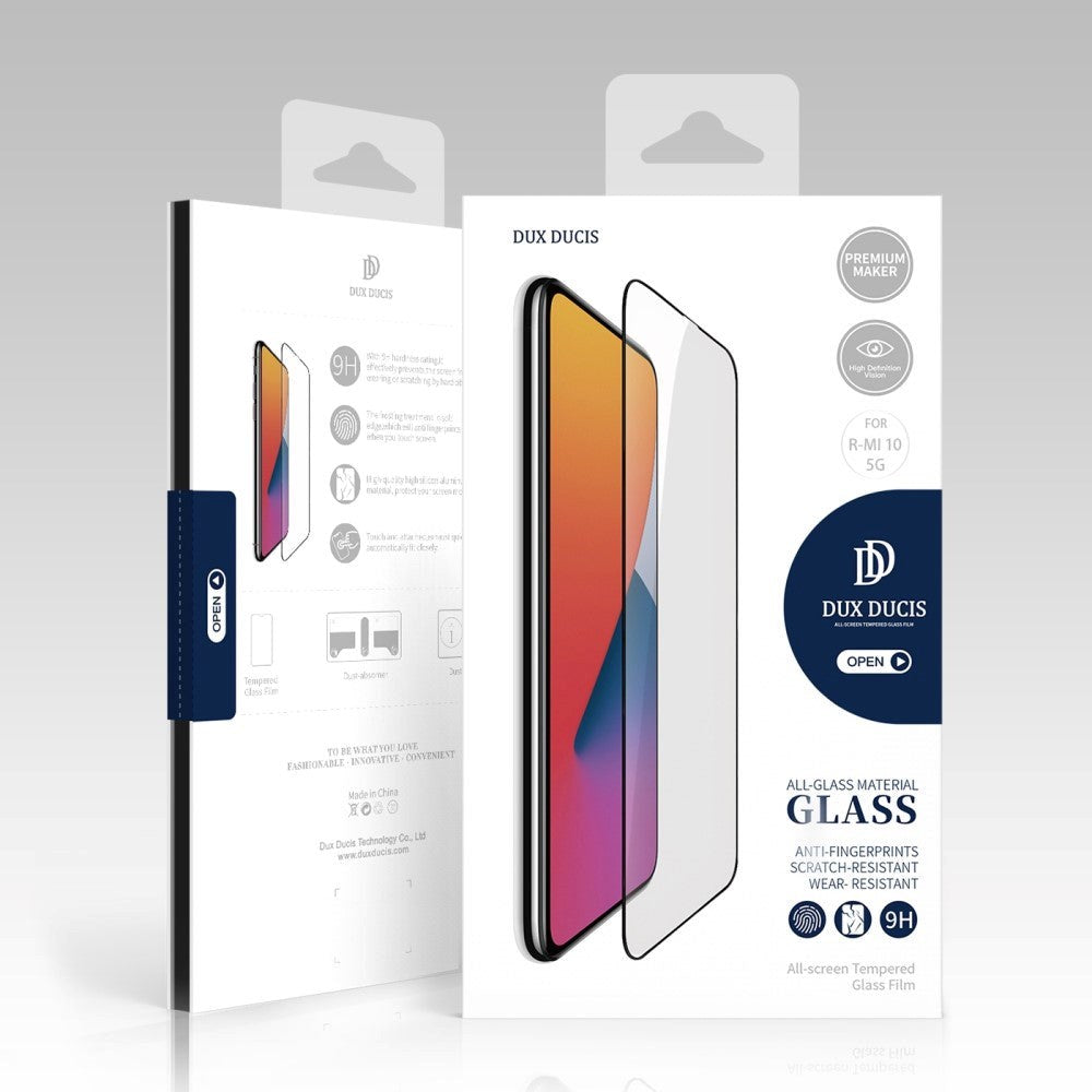 Xiaomi Redmi 10 Dux Ducis Full-Fit Skærmbeskyttelse - Sort Kant