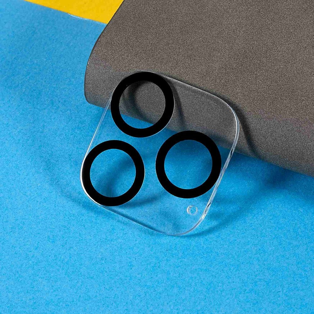 iPhone 14 Pro / 14 Pro Max Kameralinse Hærdet Beskyttelsesglas 2-pack - Gennemsigtig m. Sort Kant