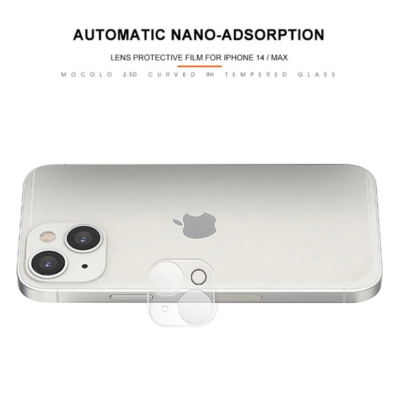 iPhone 14 / 14 Plus Mocolo Beskyttelsesglas til Kameralinse - Case Friendly - Gennemsigtig