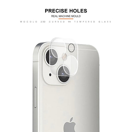 iPhone 14 / 14 Plus Mocolo Beskyttelsesglas til Kameralinse - Case Friendly - Gennemsigtig