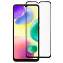 Xiaomi Redmi 10A Hærdet Glas - Full Fit Skærmbeskyttelse - Gennemsigtig / Sort Kant