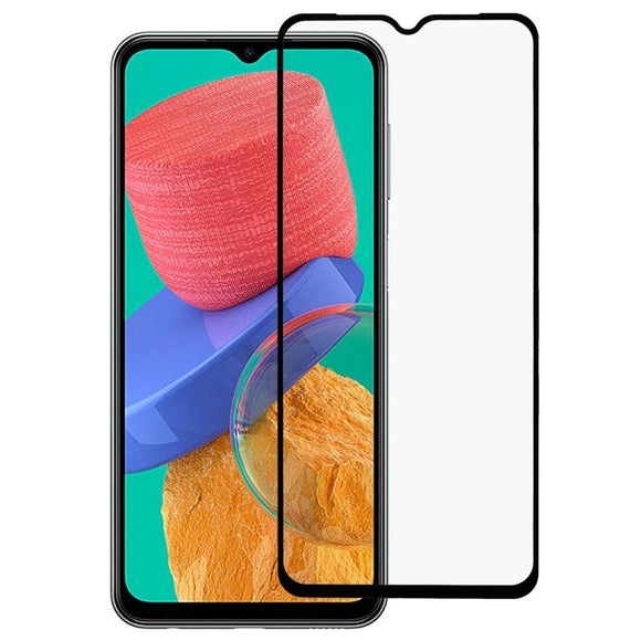 Samsung Galaxy M33 Arc Edge Hærdet Glas Skærmbeskyttelse - Case Friendly - Sort Kant