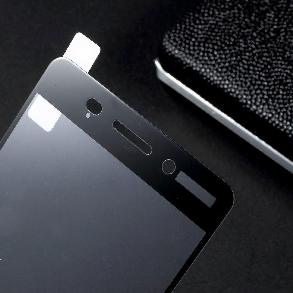 Nokia 6 Full Coverage Hærdet Glas Beskyttelsesfilm - Sort