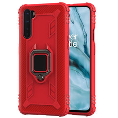 EIDERWOOD OnePlus Nord Cover m. Magnetisk Ring Kickstand - Rød
