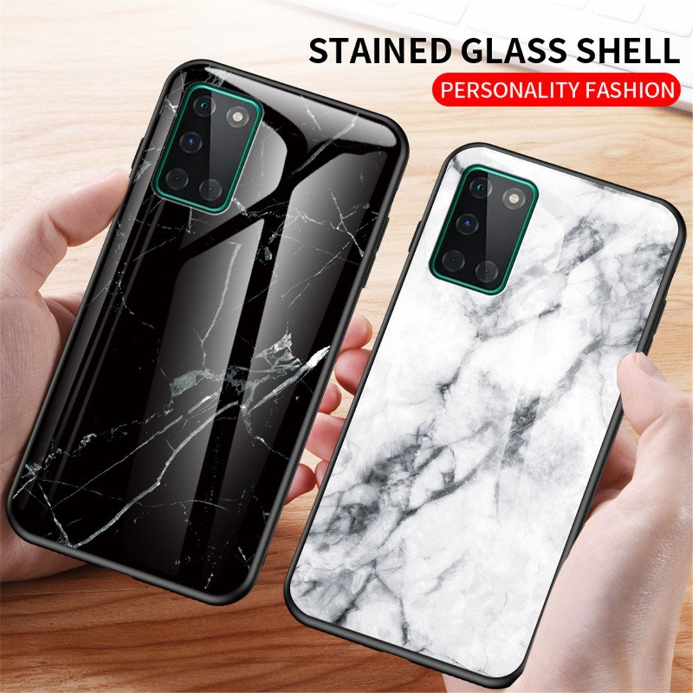 EIDERWOOD OnePlus 8T Hybrid Marmor Cover m. Glas Bagside - Sort