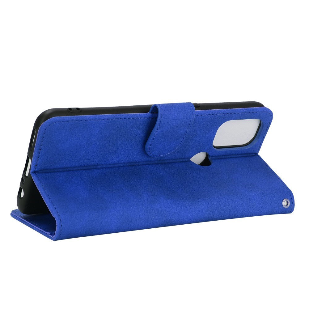 EIDERWOOD OnePlus Nord N10 Kunstlæder Flip Cover m. Kortholder & Ståfunktion - Blå