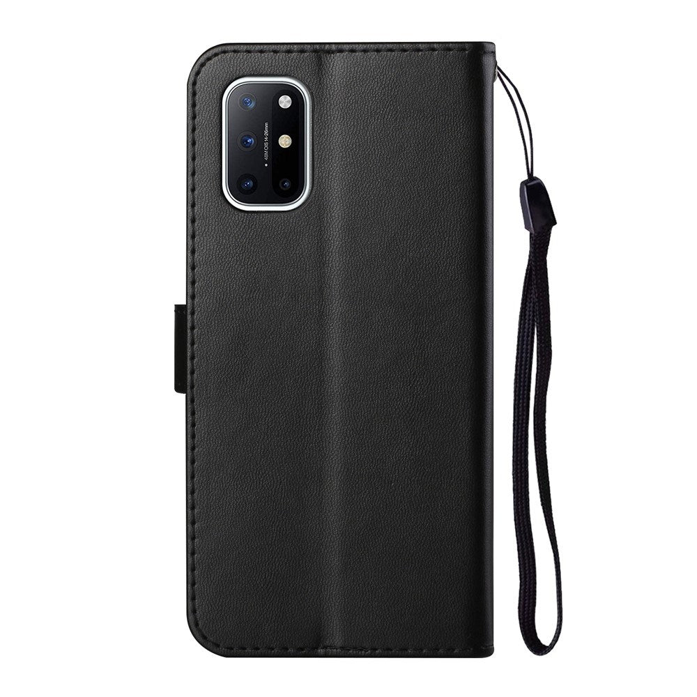 EIDERWOOD OnePlus 8T Kunstlæder Cover m. Strop & Kortholder - Sort