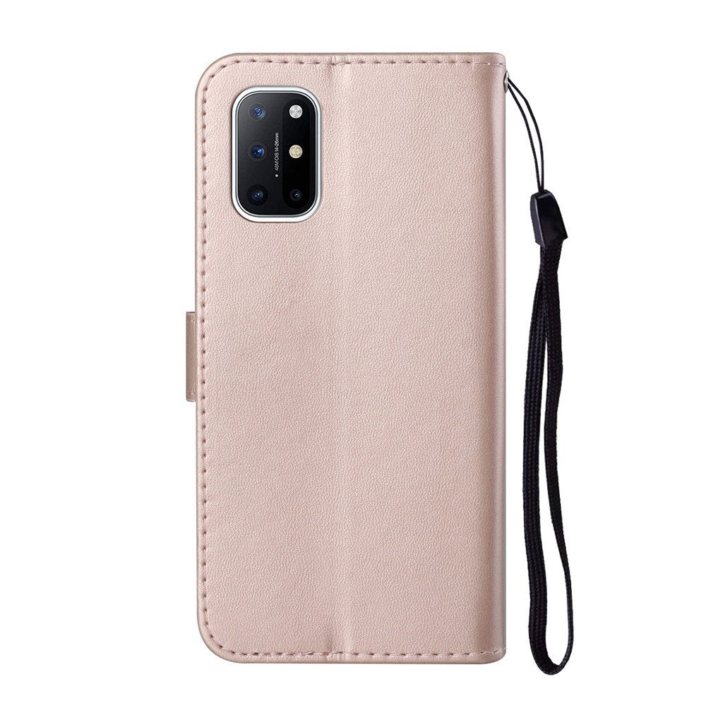 EIDERWOOD OnePlus 8T Kunstlæder Cover m. Strop & Kortholder - Rose Gold