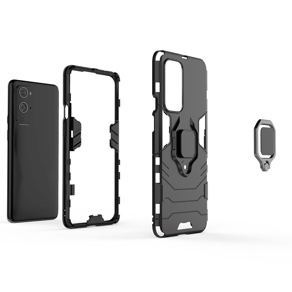 OnePlus 9 Pro Håndværkercover m. Magnetisk Kickstand - Sort