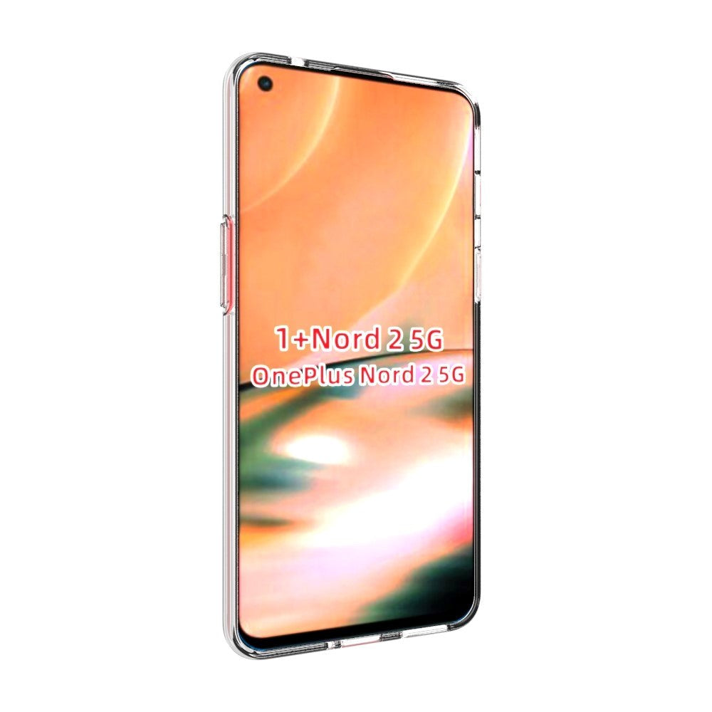 OnePlus Nord 2 (5G) Minimalistisk Fleksibelt Plastik Cover - Gennemsigtig