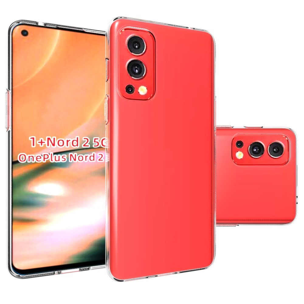 OnePlus Nord 2 (5G) Minimalistisk Fleksibelt Plastik Cover - Gennemsigtig