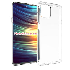 Motorola Edge 20 Lite Fleksibelt Plastik Cover - Gennemsigtig