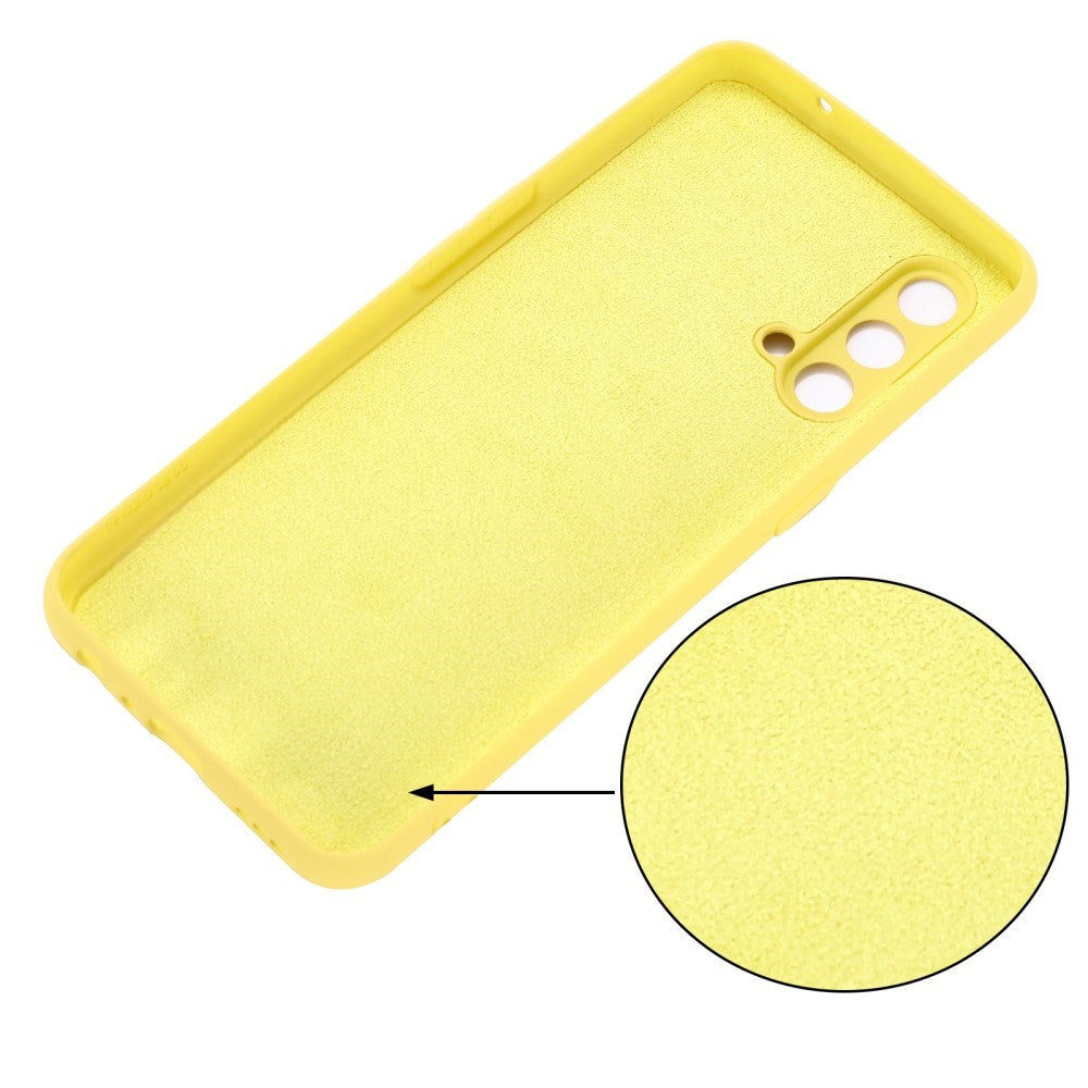 EIDERWOOD OnePlus Nord CE (5G) Liquid Silikone Cover m. Strop - Gul