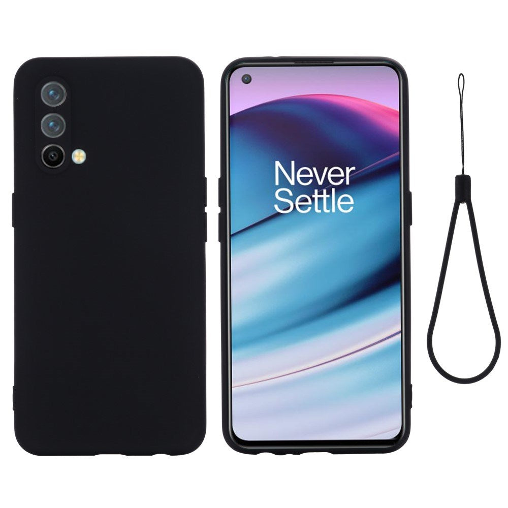 EIDERWOOD OnePlus Nord CE (5G) Liquid Silikone Cover m. Strop - Sort