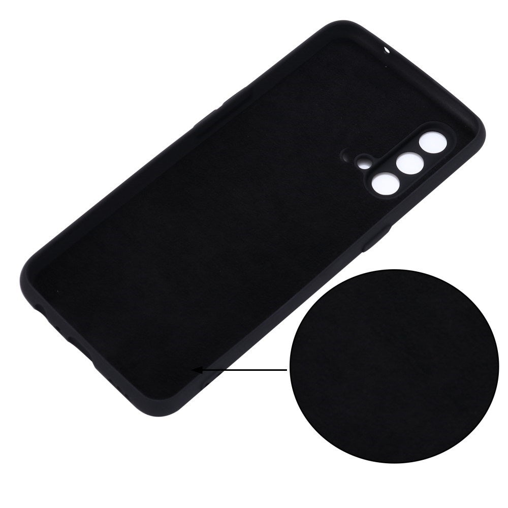EIDERWOOD OnePlus Nord CE (5G) Liquid Silikone Cover m. Strop - Sort