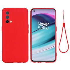 EIDERWOOD OnePlus Nord CE (5G) Liquid Silikone Cover m. Strop - Rød