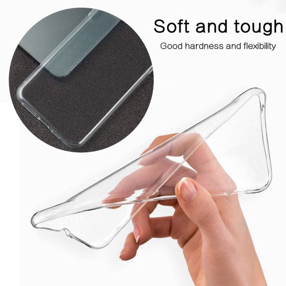 OnePlus Nord 2 (5G) Beskyttelsessæt Fleksibelt Plastik Cover + Glas Skærmbeskyttelse - Gennemsigtig