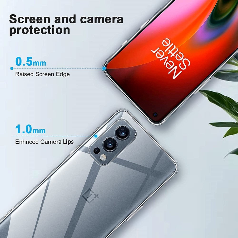 OnePlus Nord 2 (5G) Fleksibelt Plastik Cover - Gennemsigtig