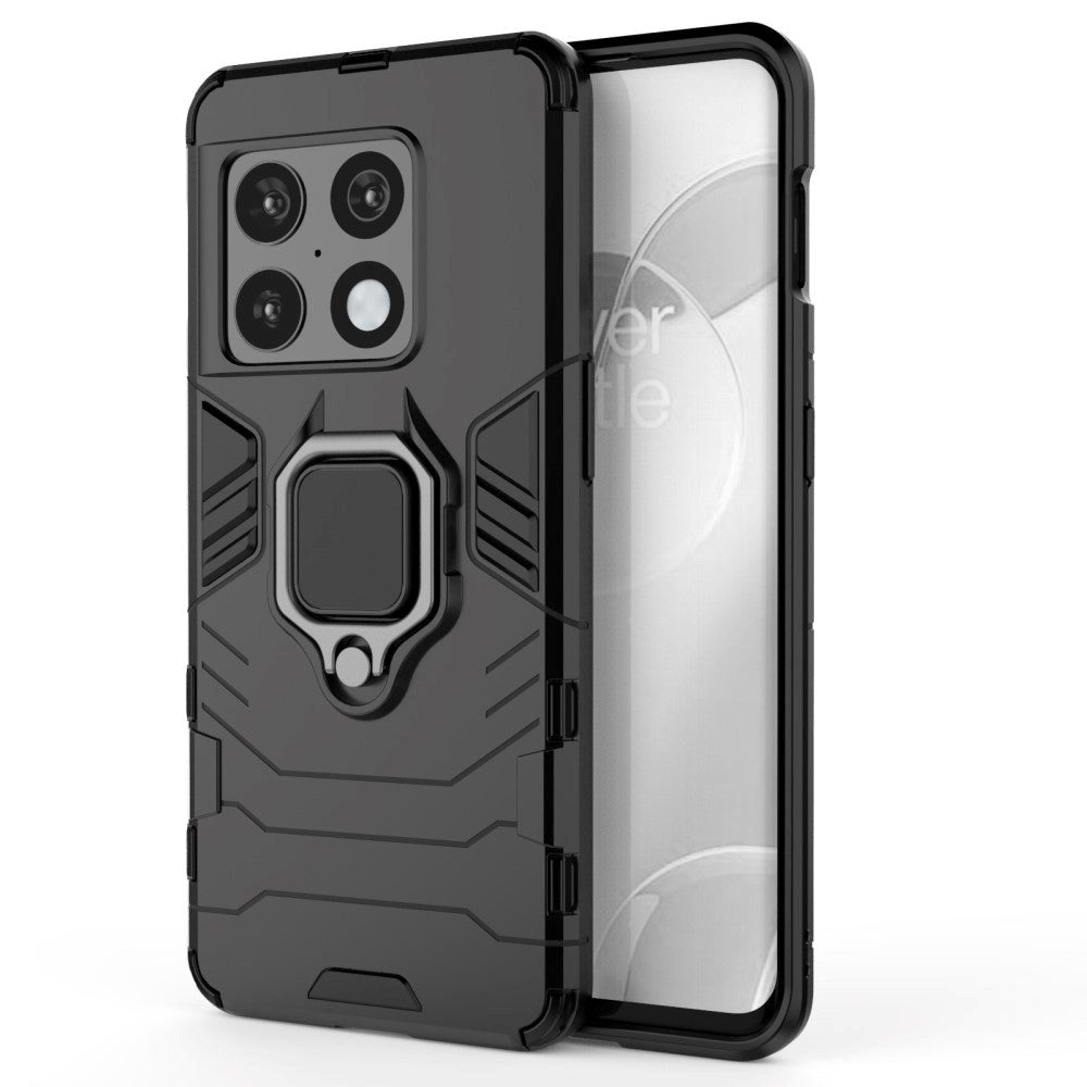 OnePlus 10 Pro Hybrid Håndværker Cover m. Magnetisk Kickstand - Sort