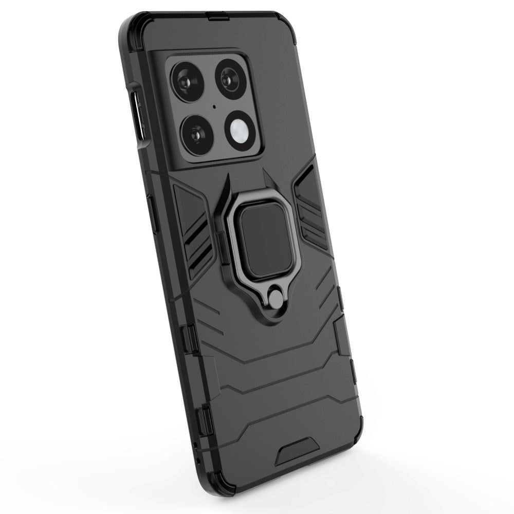 OnePlus 10 Pro Hybrid Håndværker Cover m. Magnetisk Kickstand - Sort