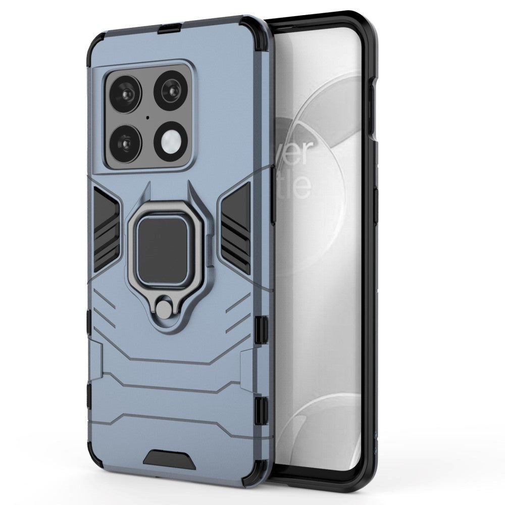 OnePlus 10 Pro Hybrid Håndværker Cover m. Magnetisk Kickstand - Blå