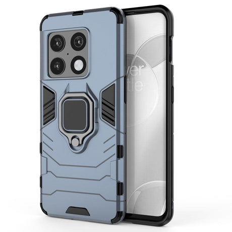 OnePlus 10 Pro Hybrid Håndværker Cover m. Magnetisk Kickstand - Blå
