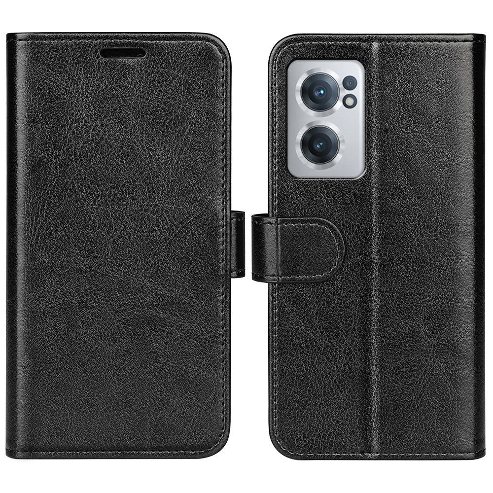 EIDERWOOD OnePlus Nord CE 2 (5G) Kunstlæder Flip Cover m. Kortholder & Ståfunktion - Sort