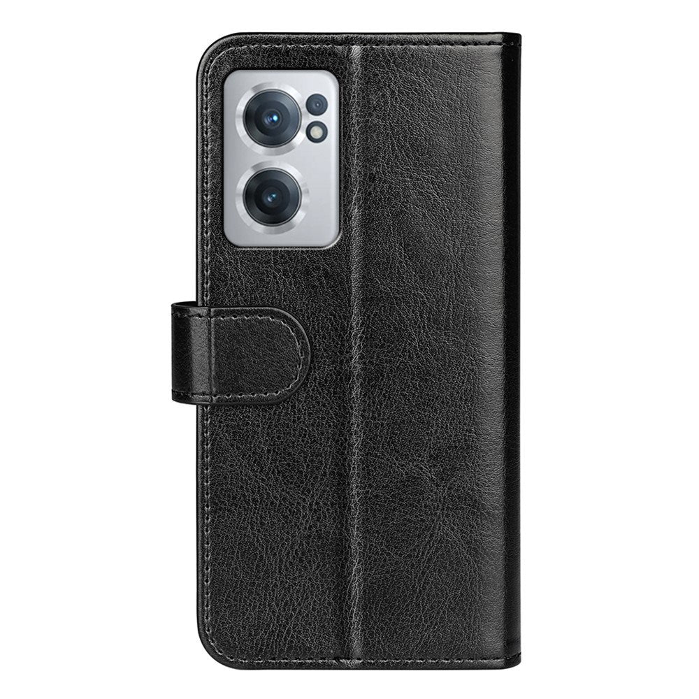 EIDERWOOD OnePlus Nord CE 2 (5G) Kunstlæder Flip Cover m. Kortholder & Ståfunktion - Sort