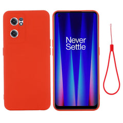 EIDERWOOD OnePlus Nord CE 2 (5G) Liquid Silikone Cover m. Strop - Rød