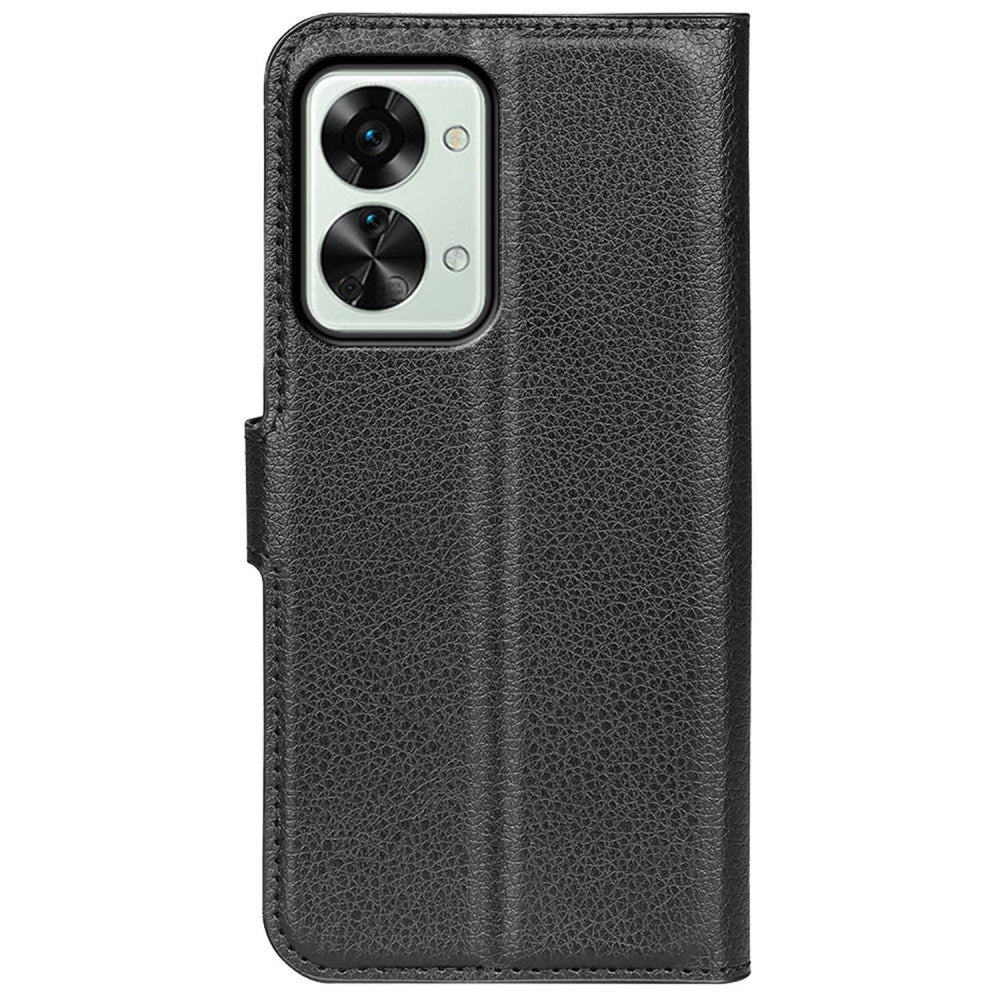 EIDERWOOD OnePlus Nord 2T (5G) Kunstlæder Flip Cover m. Kortholder & Ståfunktion - Sort