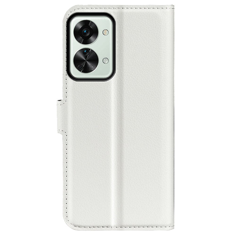 EIDERWOOD OnePlus Nord 2T (5G) Kunstlæder Flip Cover m. Kortholder & Ståfunktion - Hvid