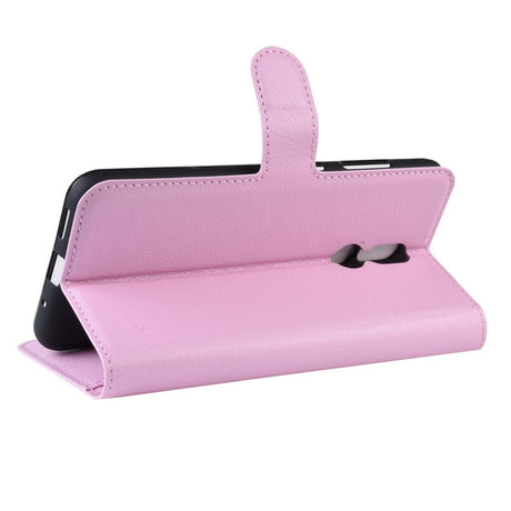 Nokia 3.2 Soft Pouch - Læder Cover m. Pung Lyserød