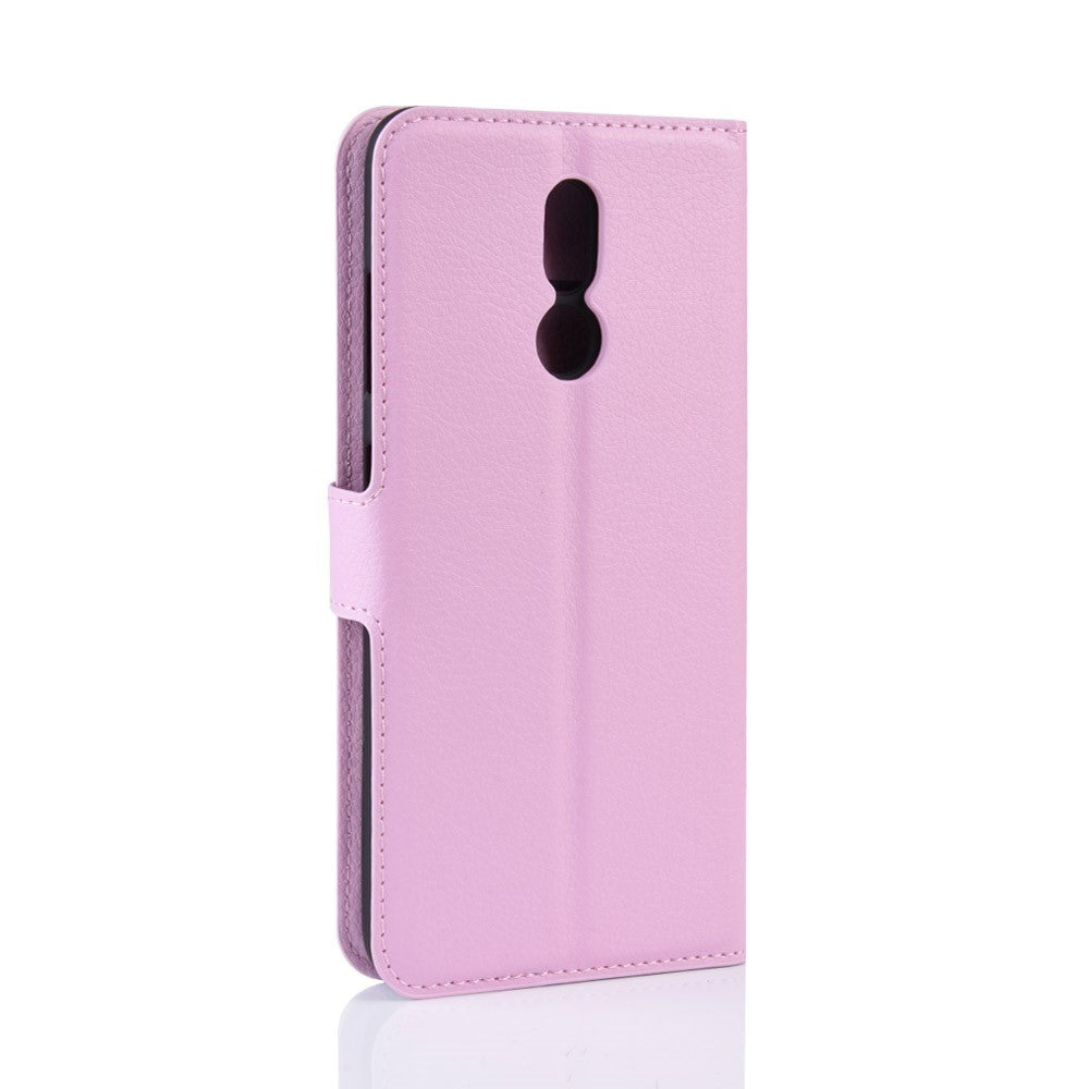 Nokia 3.2 Soft Pouch - Læder Cover m. Pung Lyserød