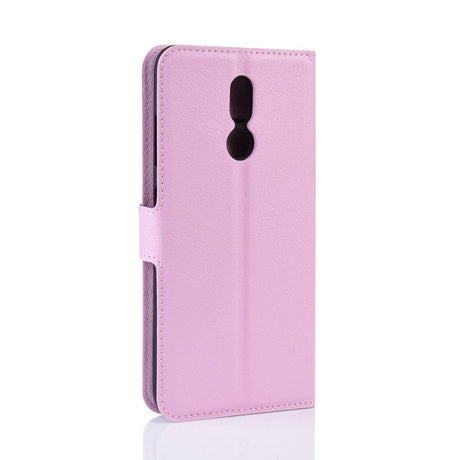Nokia 3.2 Soft Pouch - Læder Cover m. Pung Lyserød