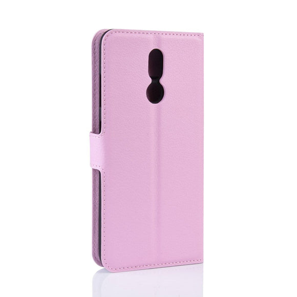 Nokia 3.2 Soft Pouch - Læder Cover m. Pung Lyserød