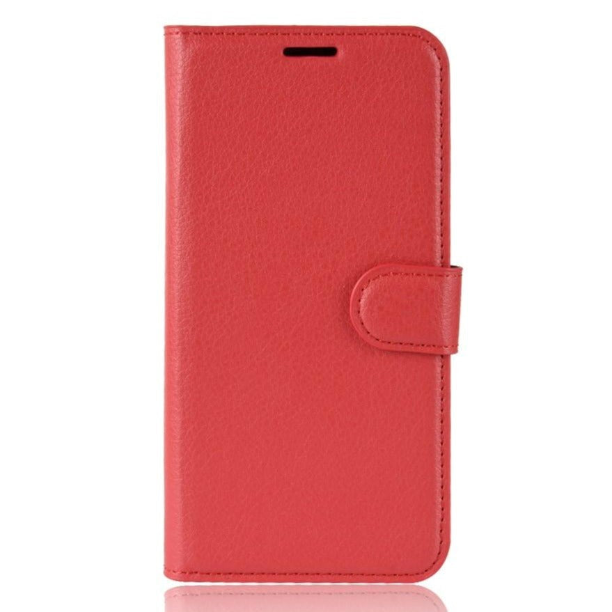 Nokia 2.3 Litchi Læder Cover m. Pung - Rød