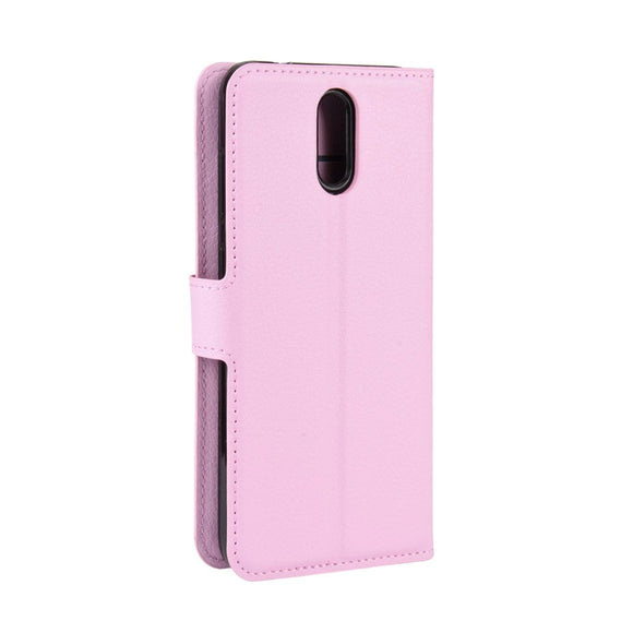Nokia 2.3 Litchi Læder Cover m. Pung - Lyserød
