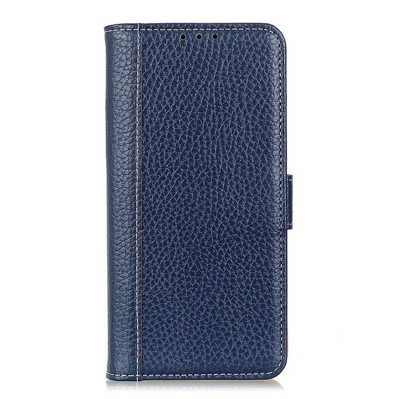 Nokia 1.3 Litchi Skin Læder Cover m. Pung - Blå