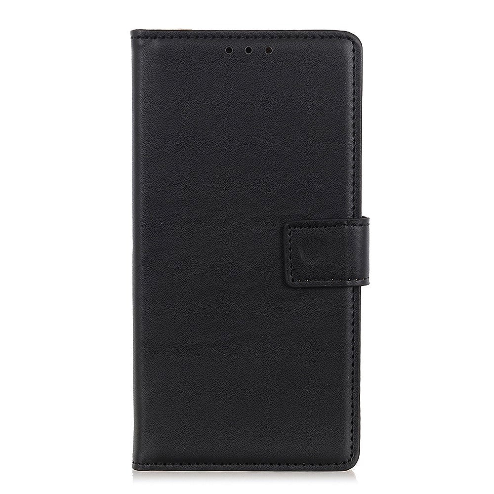 Nokia 1.3 Læder Flip Cover m. Stander & Kortholder - Sort