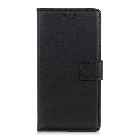 Nokia 1.3 Læder Flip Cover m. Stander & Kortholder - Sort