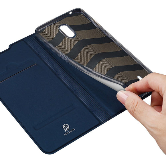 DUX DUCIS Skin Pro Series Nokia 1.3 Flip Cover m. Pung - blå