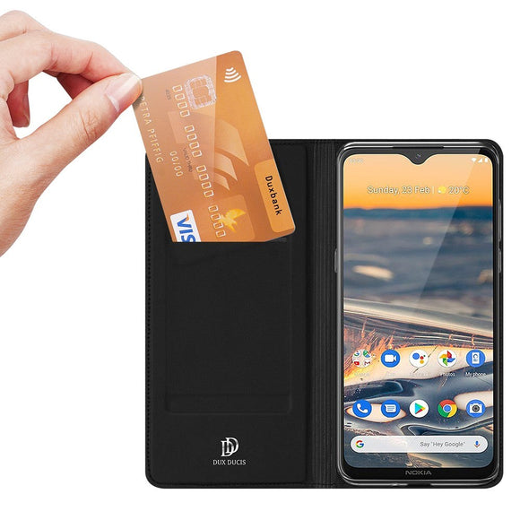 Nokia 5.3 DUX DUCIS Skin Pro Series  - Læder Cover Sort