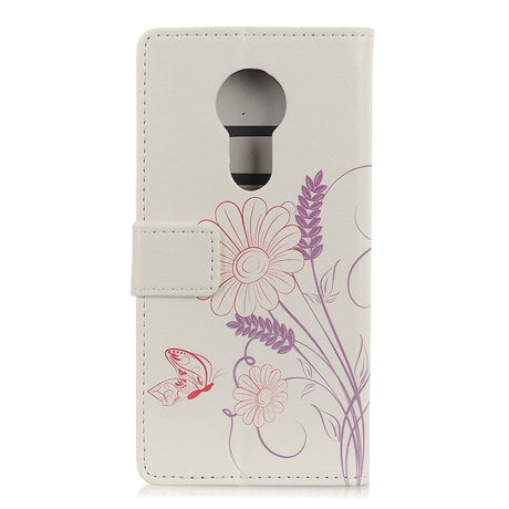 Nokia 5.3 Læder Cover m. Pung - Blomster og sommerfugl
