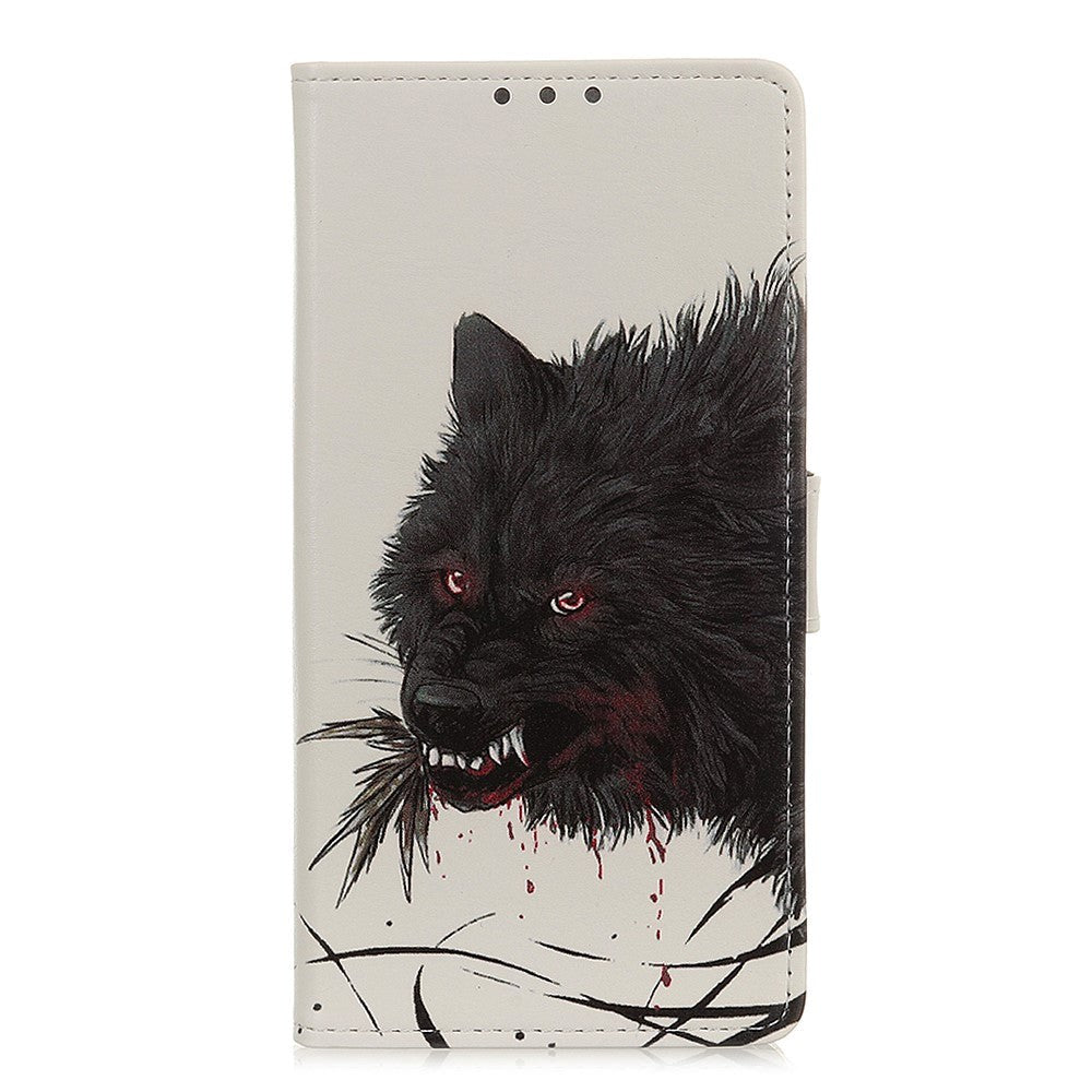 Nokia 5.3 Læder Cover m. Pung - Blodig Ulv