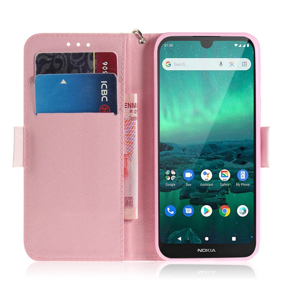 Nokia 1.3 Light Spot Læder Flip Cover - Højhælet Sandal