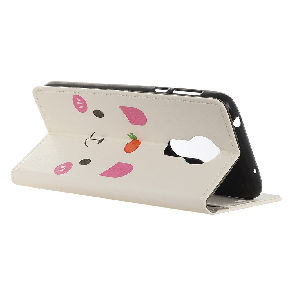 Nokia 3.4 Læder Cover m. Pung - Kanin
