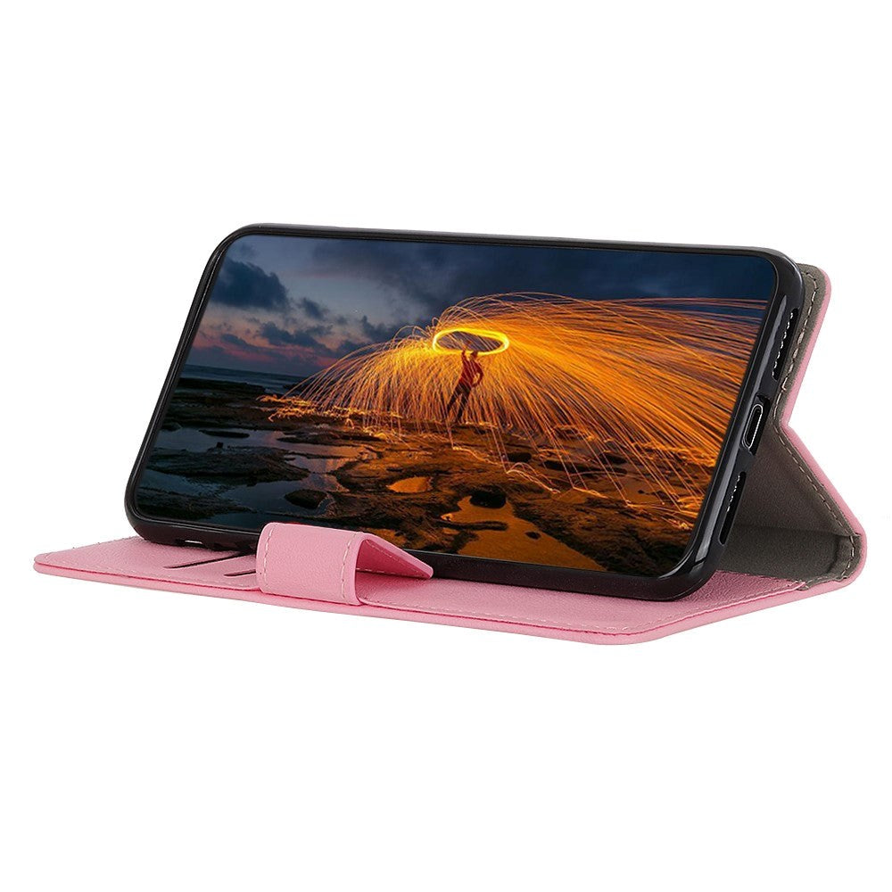 Nokia 3.4 Læder Cover m. Pung - Lyserød