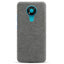 Nokia 3.4 Stofbetrukket Plastik Cover - Mørke Grå
